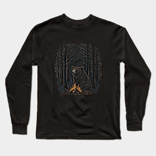 Bear by the fire Long Sleeve T-Shirt